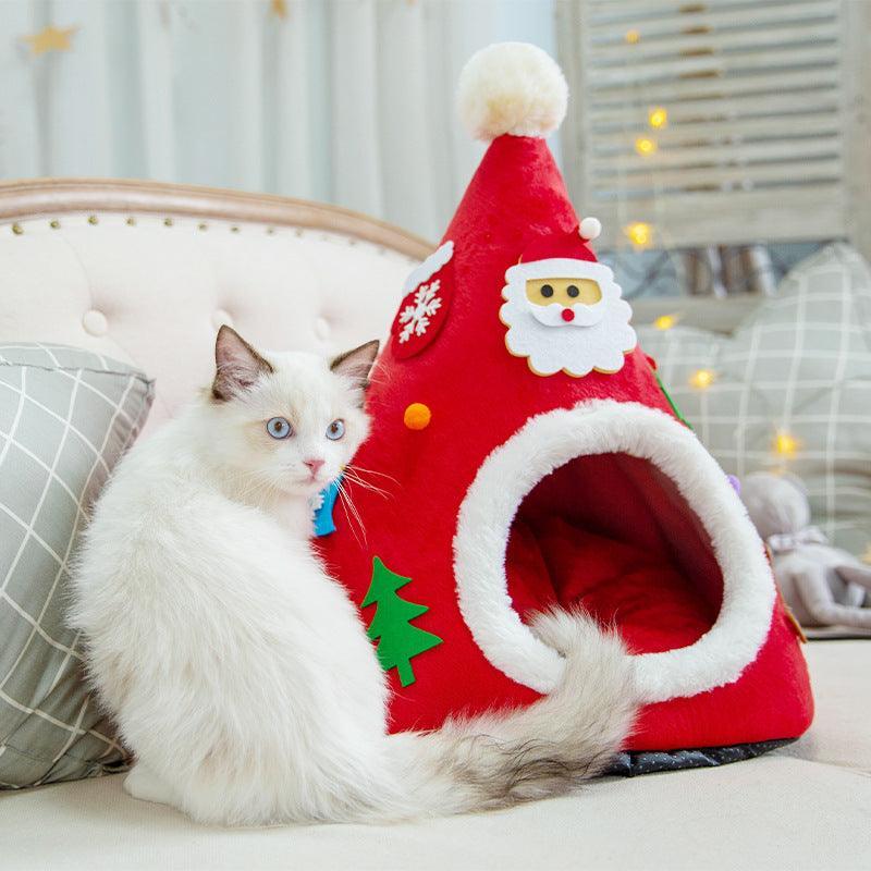 Christmas Cat Cozy Nest