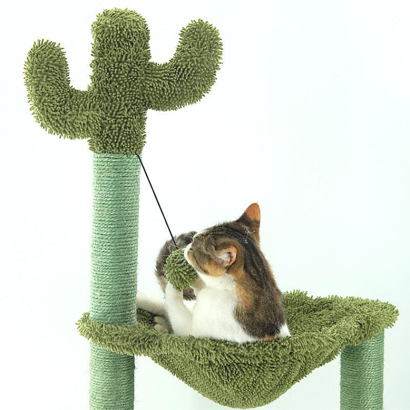 Sleek Sisal Cat Tree With Cozy Hammock - Ultimate Cat Climbing Frame