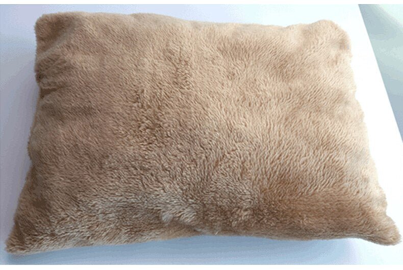 Dog Bed Winter Warm Pet Kennel Anti-Bite Square Puppy Sleeping Bed with Mat Soft Comfortable Pet Cushion For Small Medium Dogs