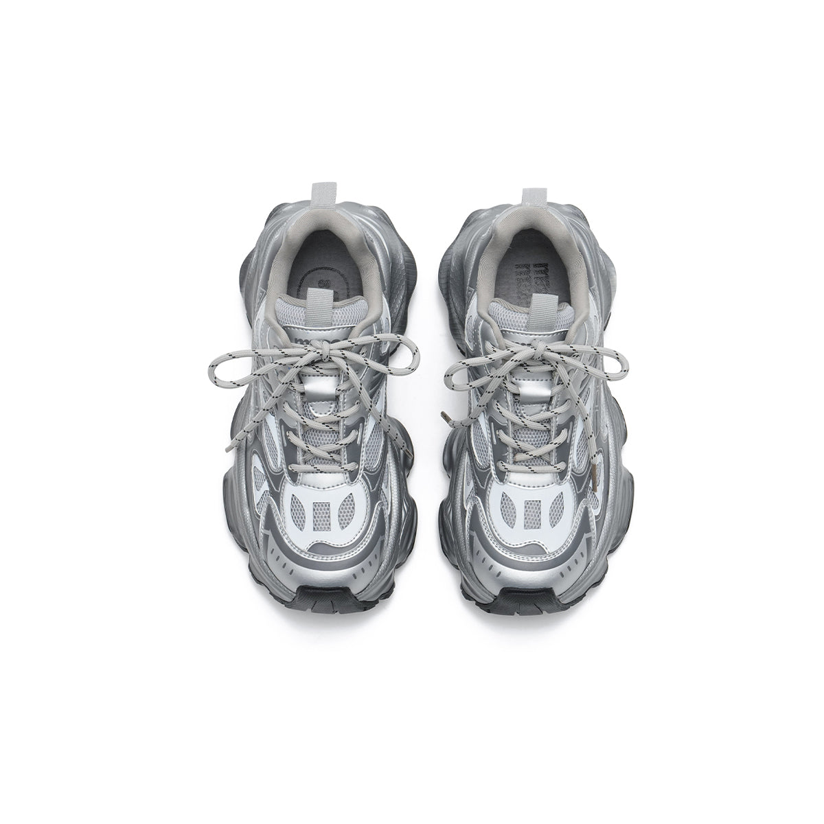 Fancy Silver Training Sneakers-4