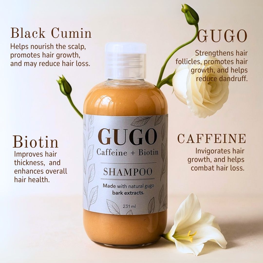 Gugo Shampoo with Biotin + Caffeine