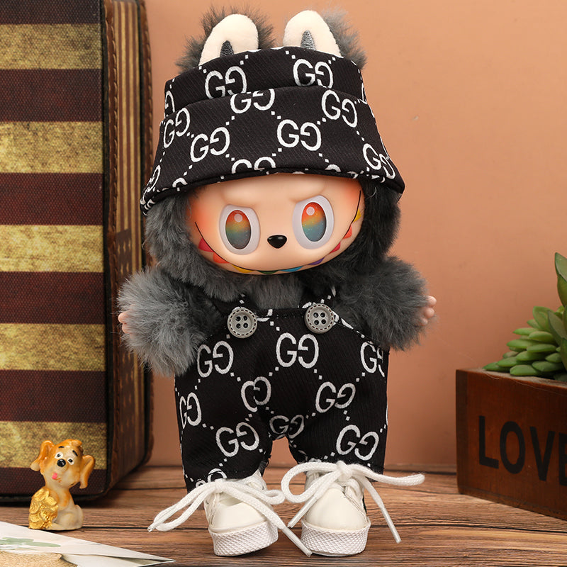 Labubu Vogue Monogram Overalls Outfit
