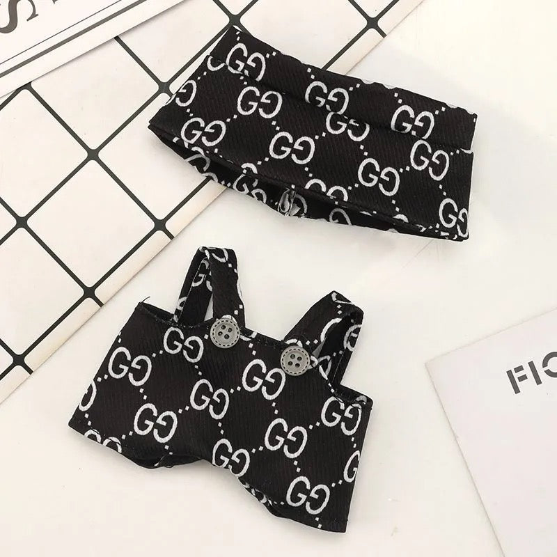 Labubu Vogue Monogram Overalls Outfit