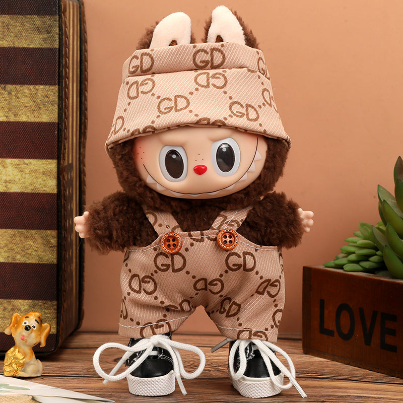 Labubu Vogue Monogram Overalls Outfit