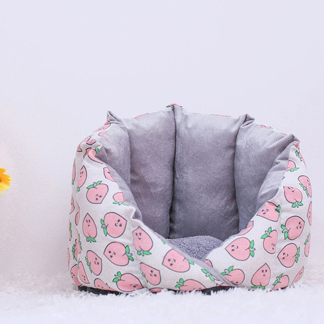 Non-Slip Cat Bed Winter Warm Pet House Cave Soft Comfortable Kennel Kitten Sofa Short Plush Pet Cushion for Small Medium Dogs
