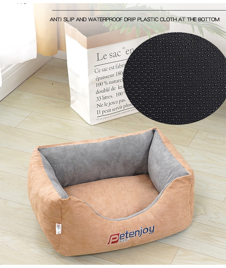 Pet Dog Bed Super Soft Dog Kennel Comfortable Cat Deep Sleeping Sofa Basket Pet House Bed for Teddy Small Dogs Cats Supplies