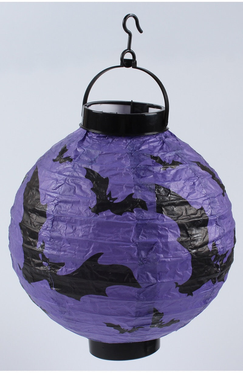 Halloween Handheld Halloween Pumpkin Paper Lantern Hanging Light-Up Pendant 4 pieces set