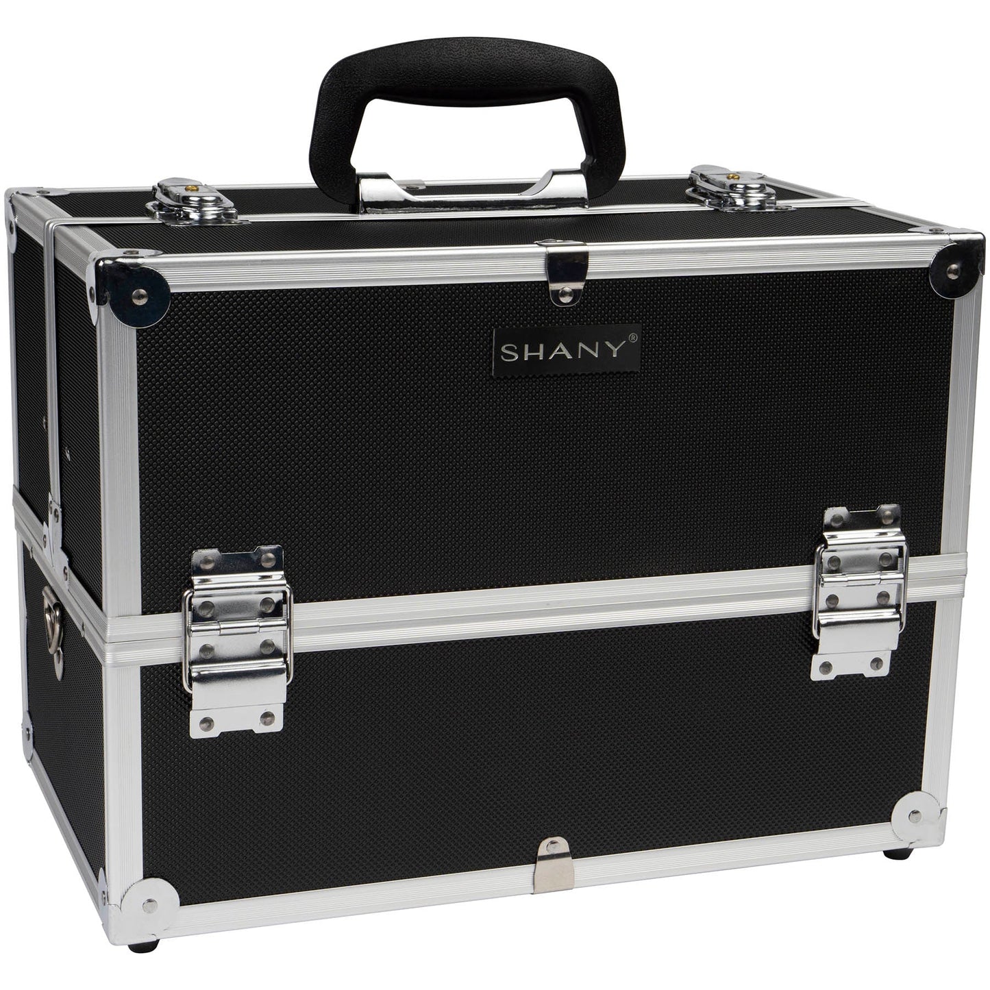 Essential Pro Makeup Train Case with Shoulder Strap and Locks