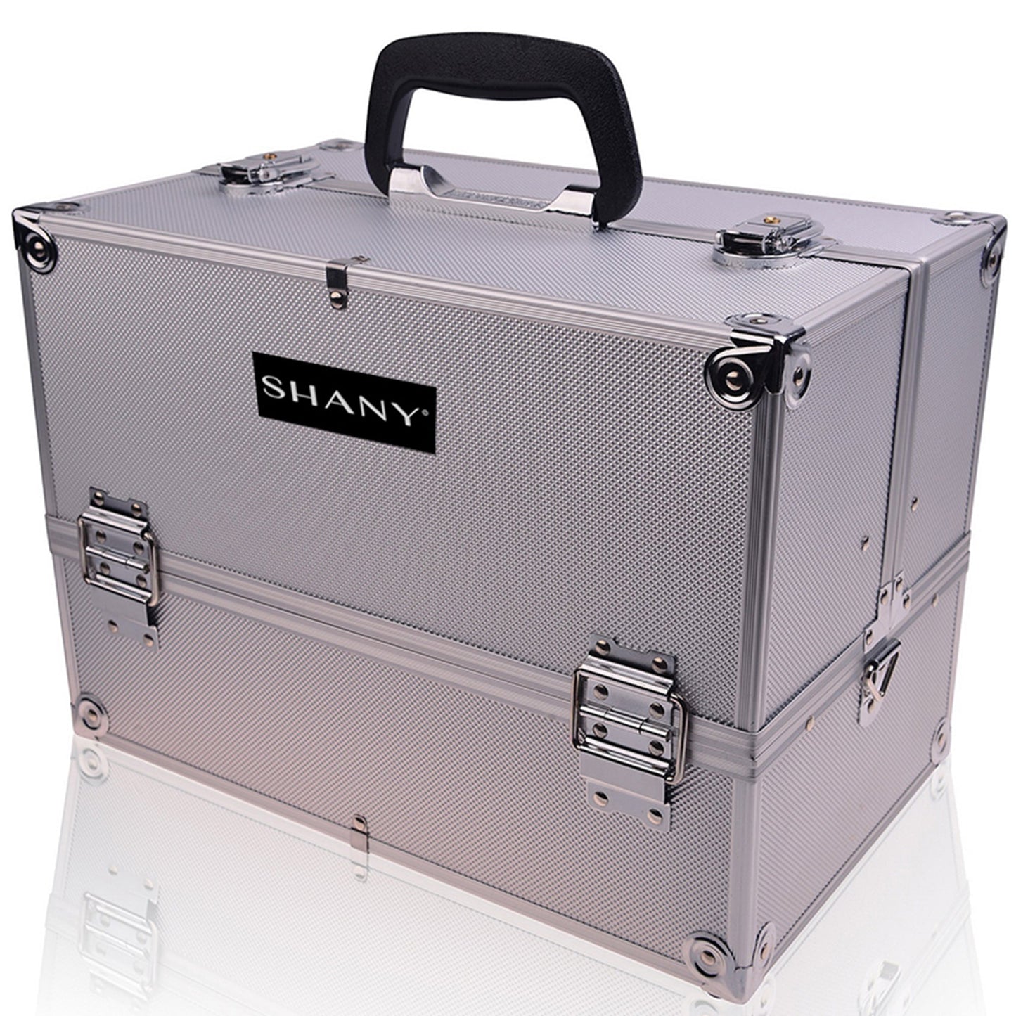 Essential Pro Makeup Train Case with Shoulder Strap and Locks