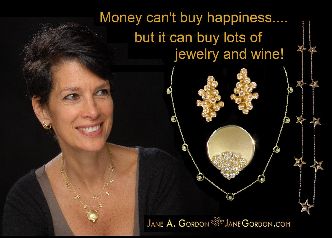 Grapes Drop Earrings: Sterling Silver with Diamonds and Plate Options-13