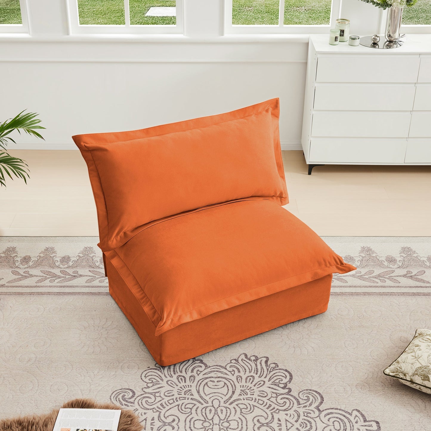 Koala Armless Sofa - Orange