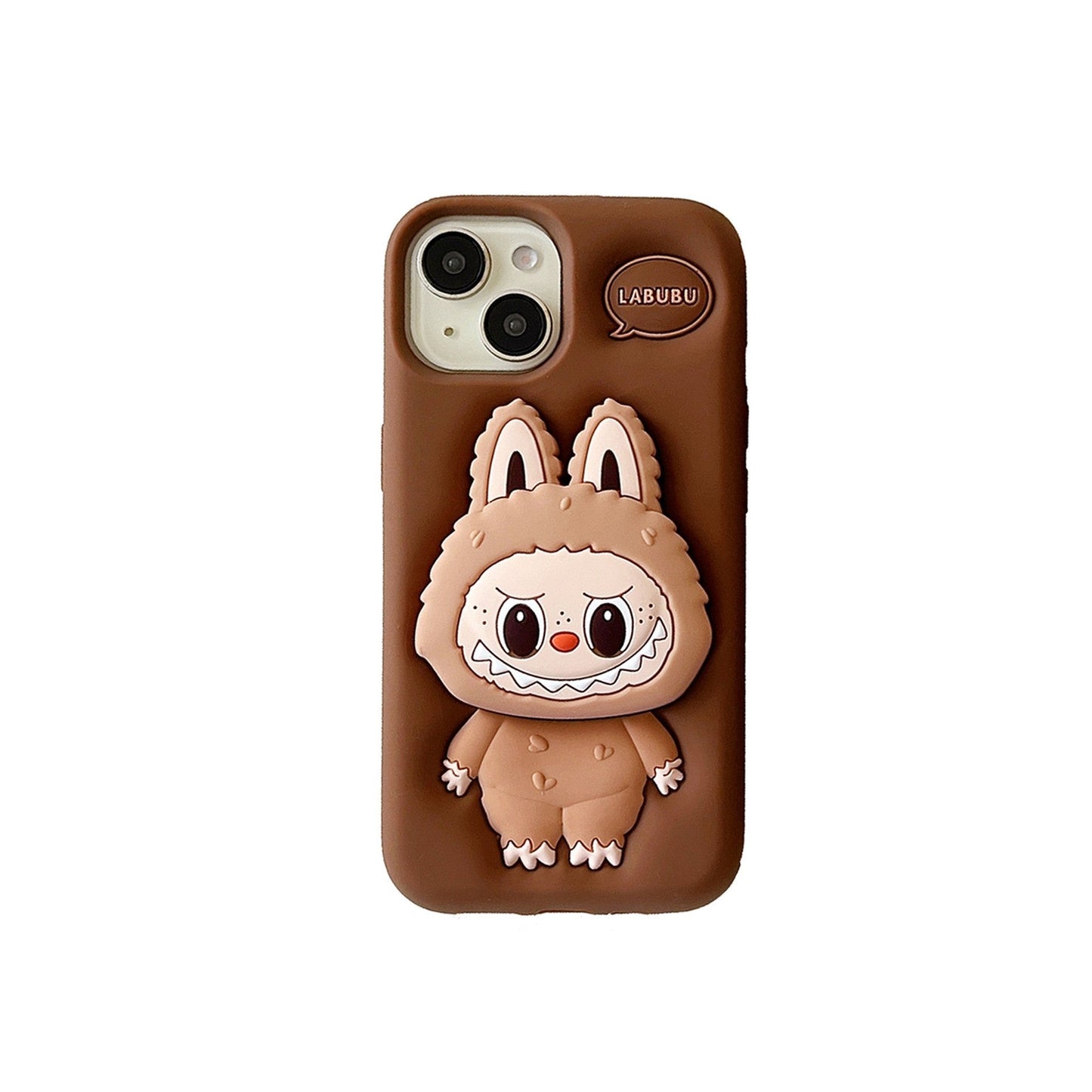 3D Snuggle Suit Labubu Silicone Phone Case