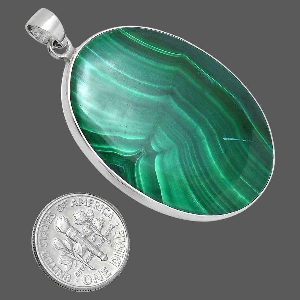 Premium Quality Malachite Eye - Congo Pendant P-1001 41-EP10299