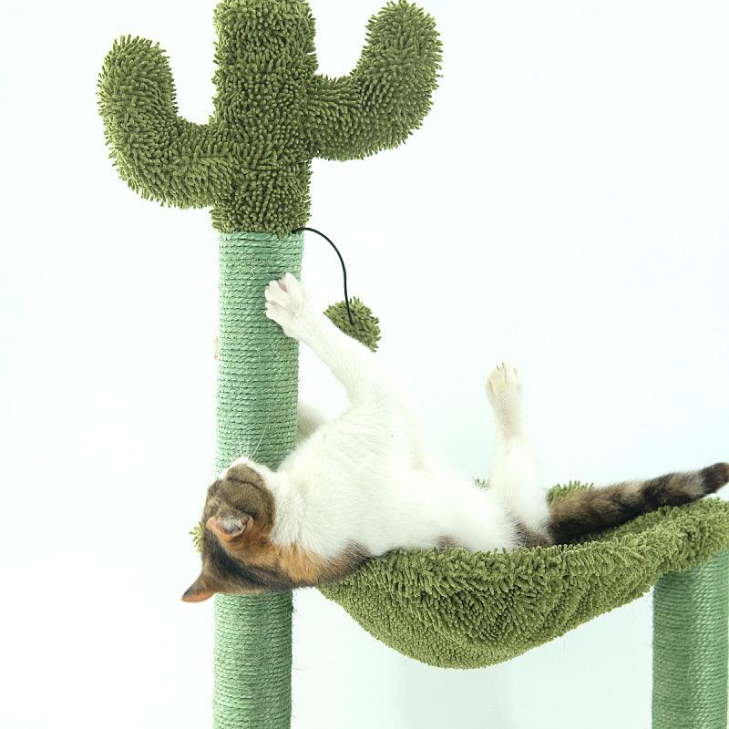 Sleek Sisal Cat Tree With Cozy Hammock - Ultimate Cat Climbing Frame