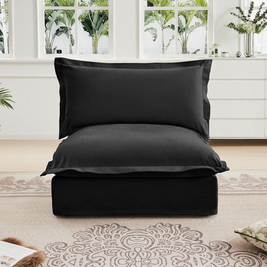 Koala Armless Sofa - Black