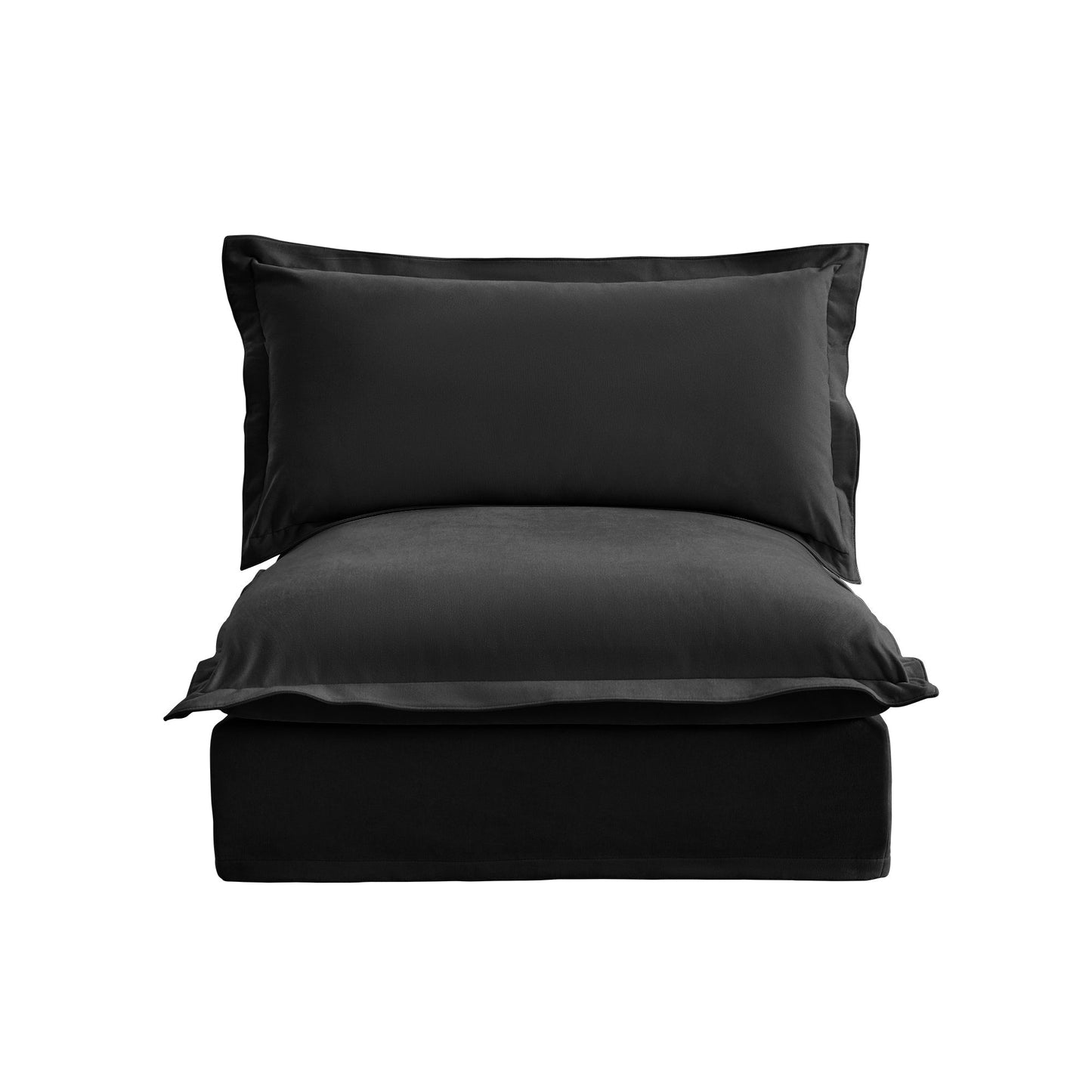 Koala Armless Sofa - Black