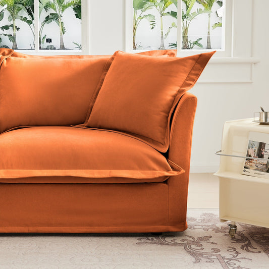Koala Armless Sofa - Orange