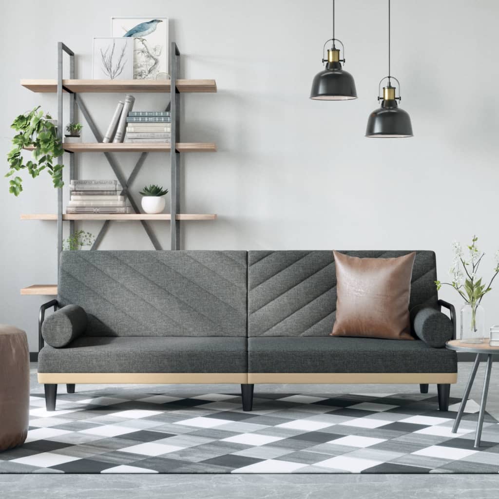 vidaXL Sleeper Sofa with Armrests Sofa Couch Recliner Chair Loveseat Fabric