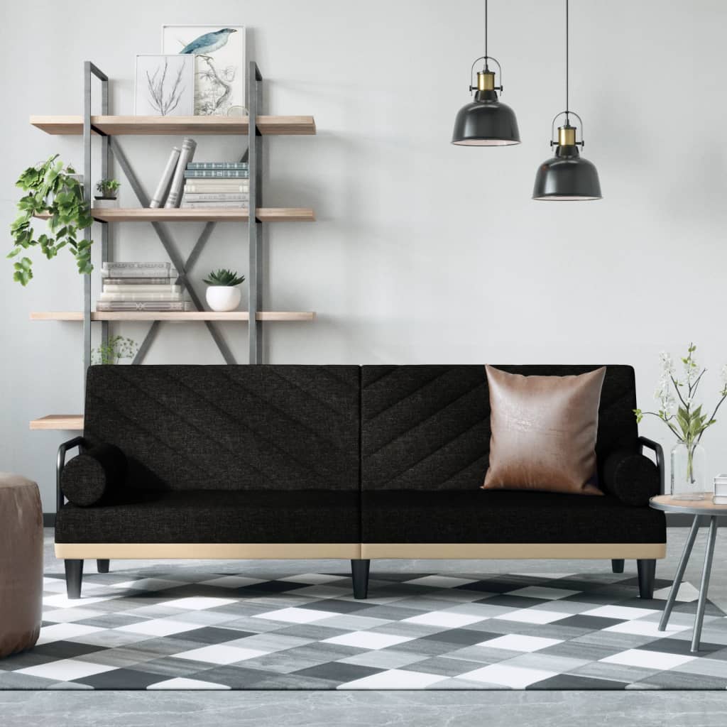 vidaXL Sleeper Sofa with Armrests Sofa Couch Recliner Chair Loveseat Fabric