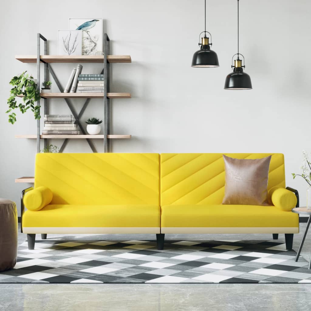 vidaXL Sleeper Sofa with Armrests Sofa Couch Recliner Chair Loveseat Fabric