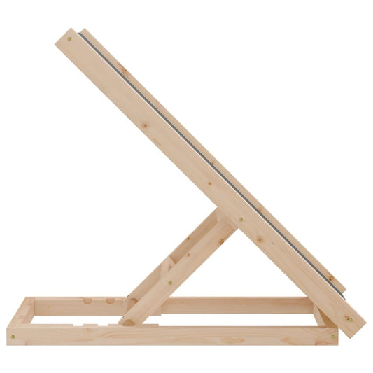 vidaXL Dog Ramp Foldable Adjustable Canine Ramp for Car Bed Solid Wood Fir