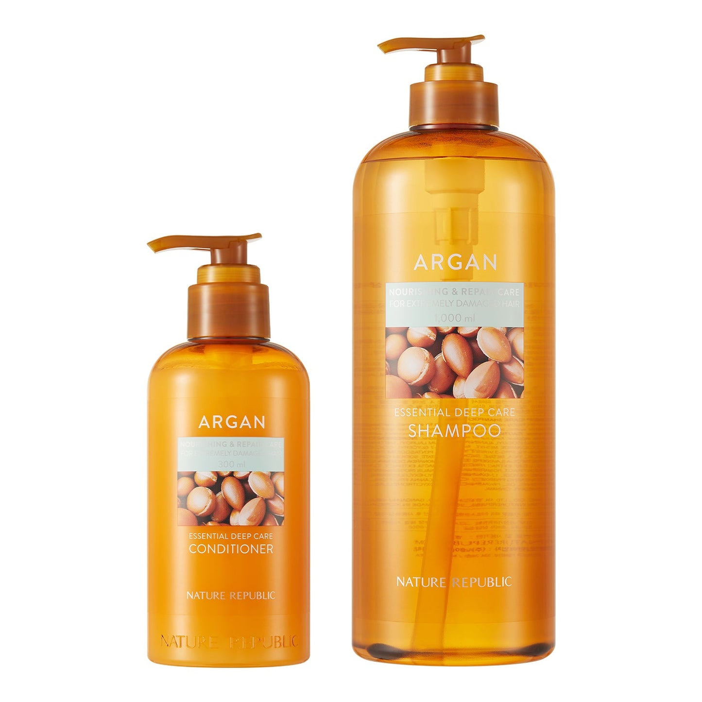 Argan Essential Nourishing Hair Care Duo - Jumbo Shampoo & Conditioner