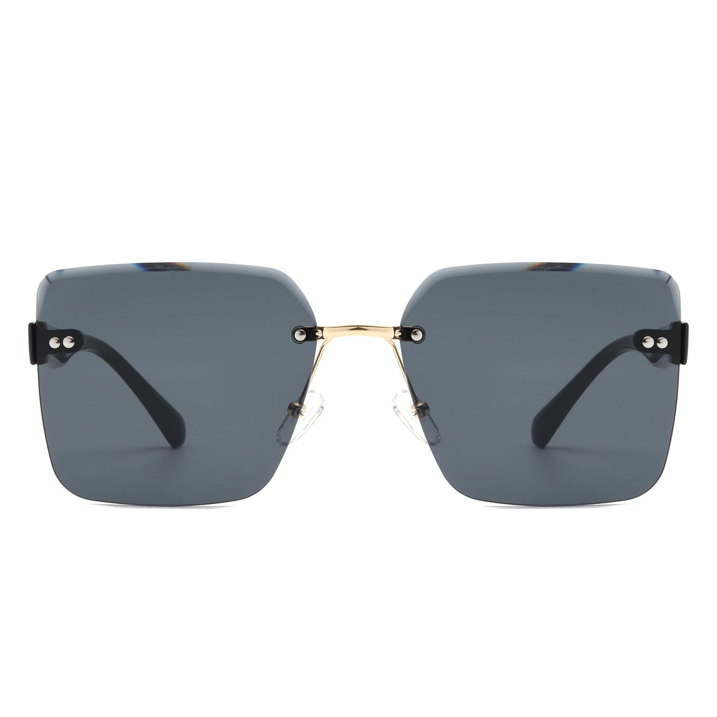 Orbit - Women's Rimless Tinted Square Fashion Sunglasses-1
