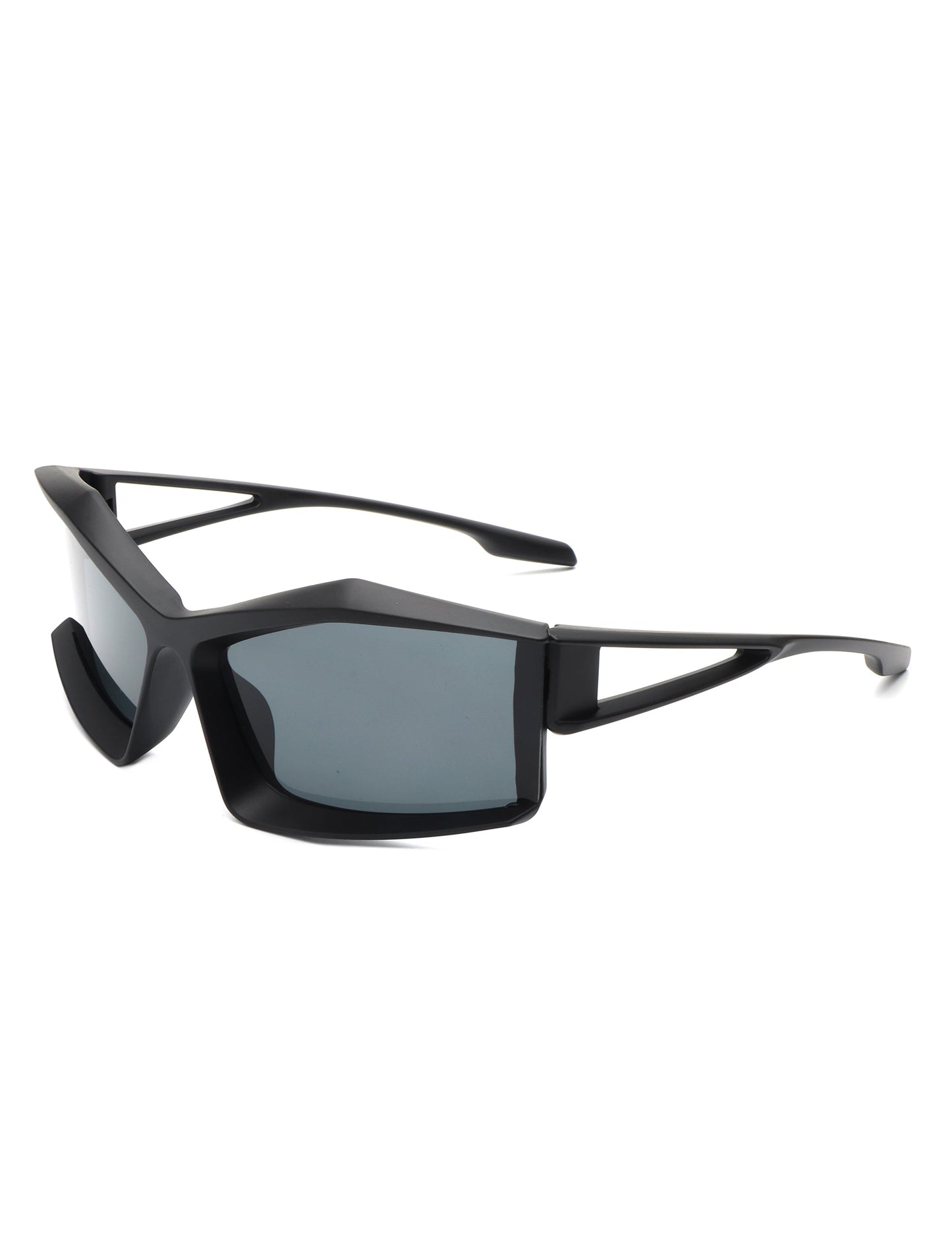 Halo - Futuristic Geometric Rectangle Fashion Sunglasses-2