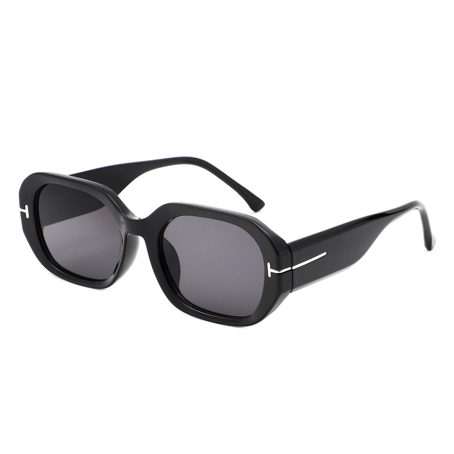 Nexis - Geometric Square Thick Frame Fashion Sunglasses-2