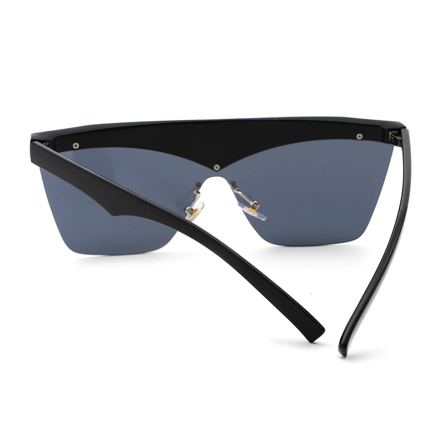 Lythia - Semi-Rimless Fashion Flat Top Sunglasses-3