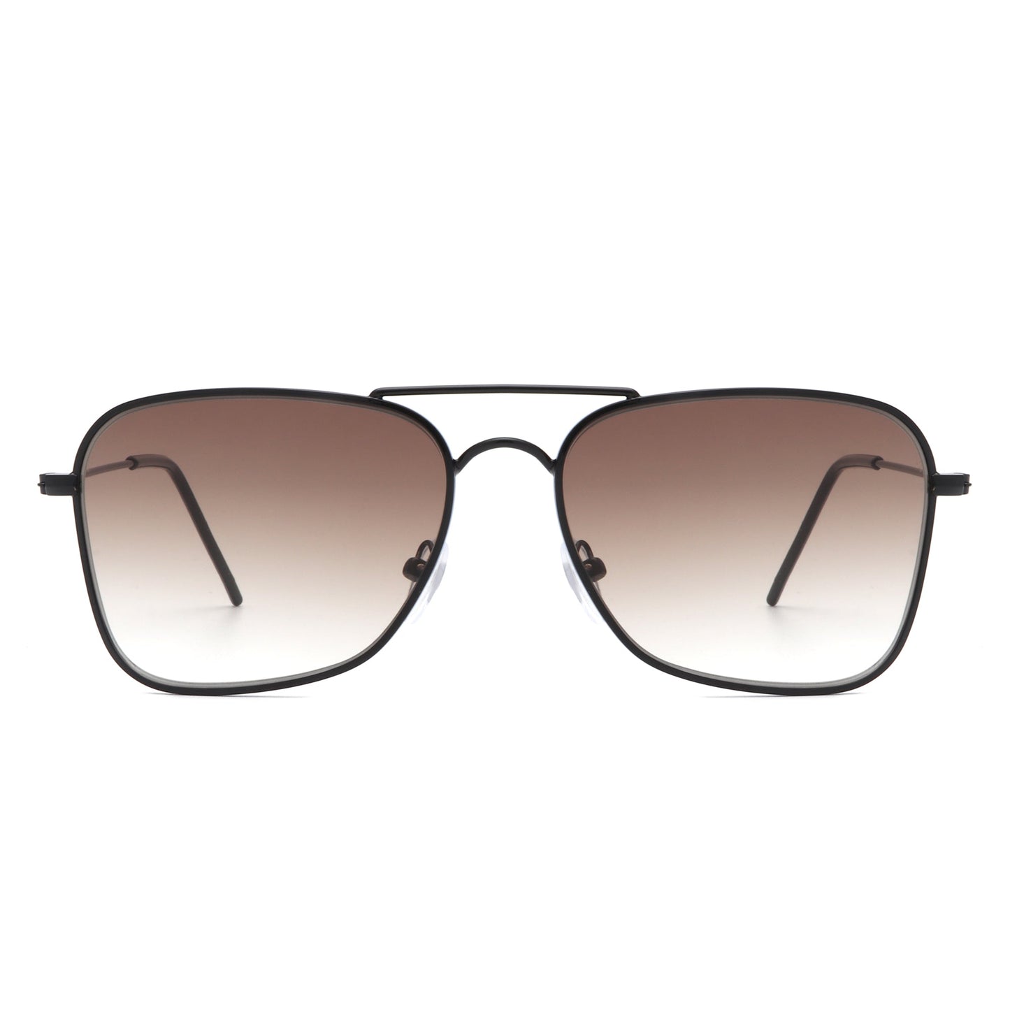 Whirl - Geometric Square Brow-Bar Fashion Sunglasses