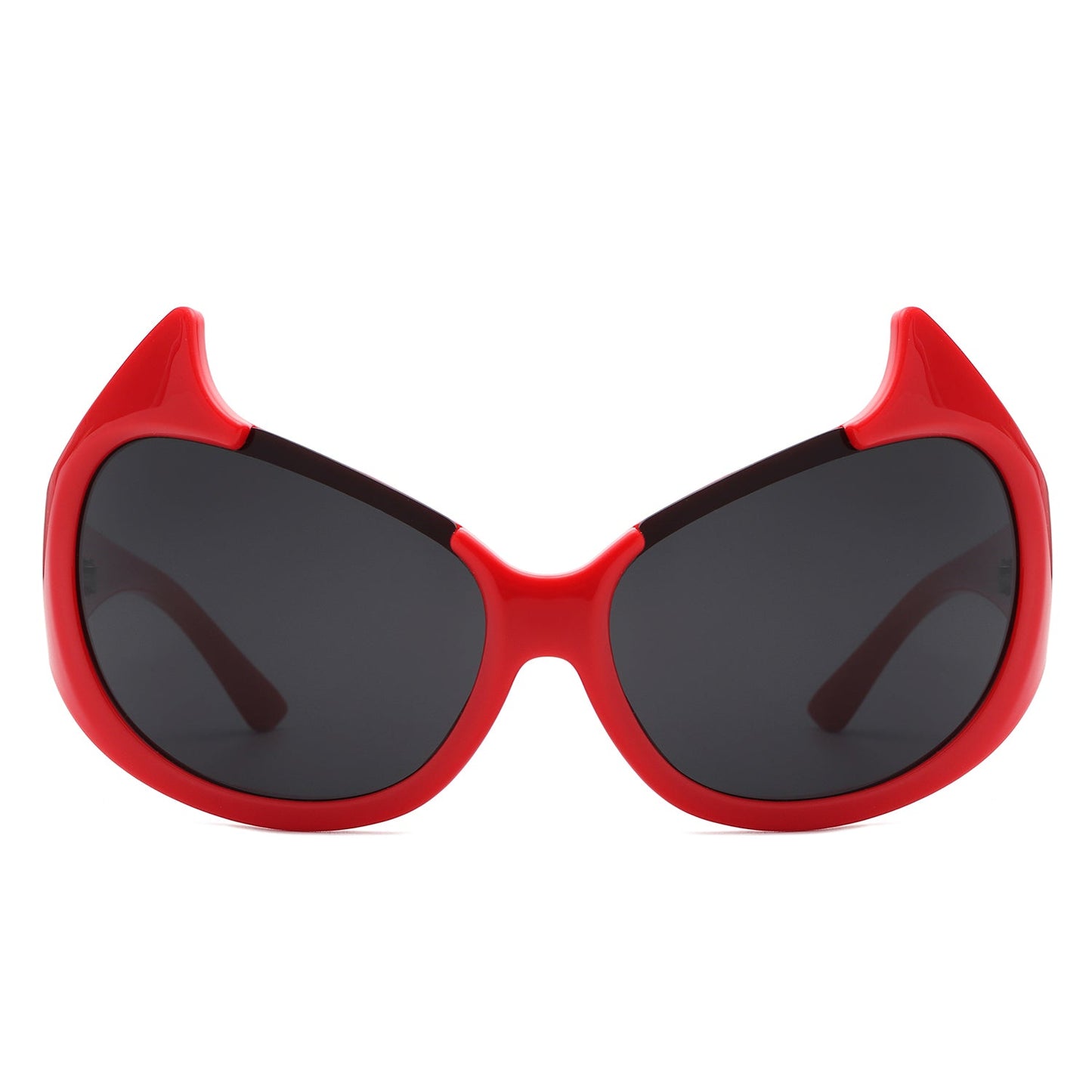 Vaelin - Oversized Round Fashion Cat Eye Sunglasses-1