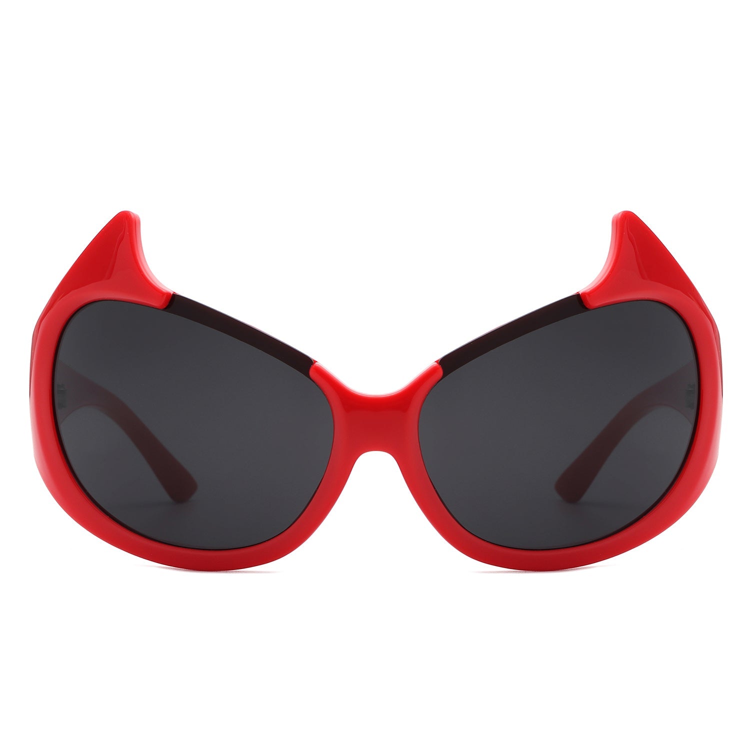 Vaelin - Oversized Round Fashion Cat Eye Sunglasses-1