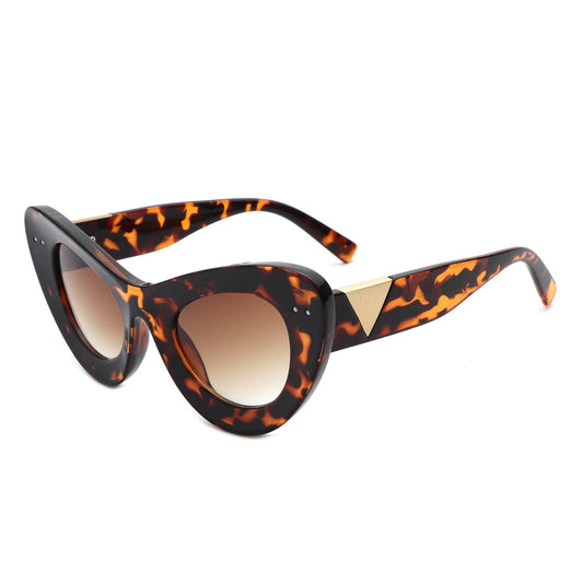 Luminara - Retro Round Eye Women Fashion Sunglasses