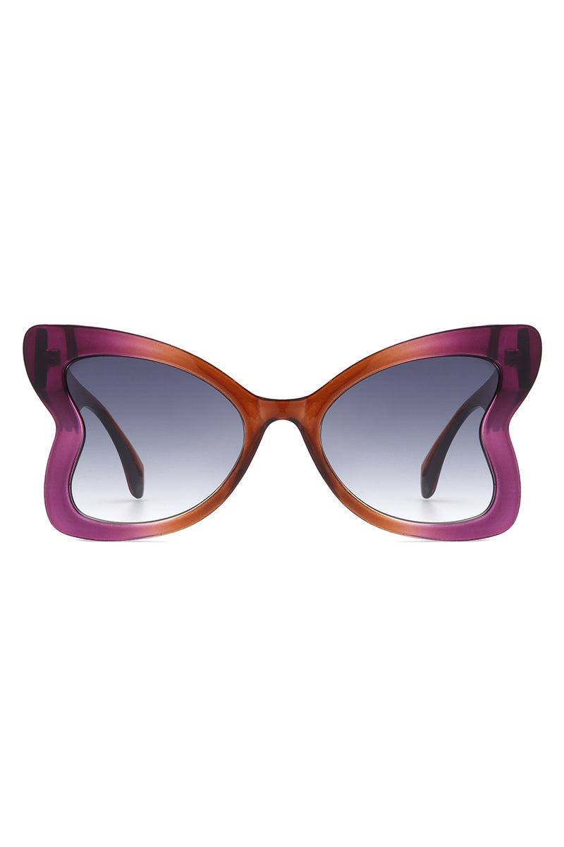 Glisten - Eye Oversized Butterfly Shape Sunglasses
