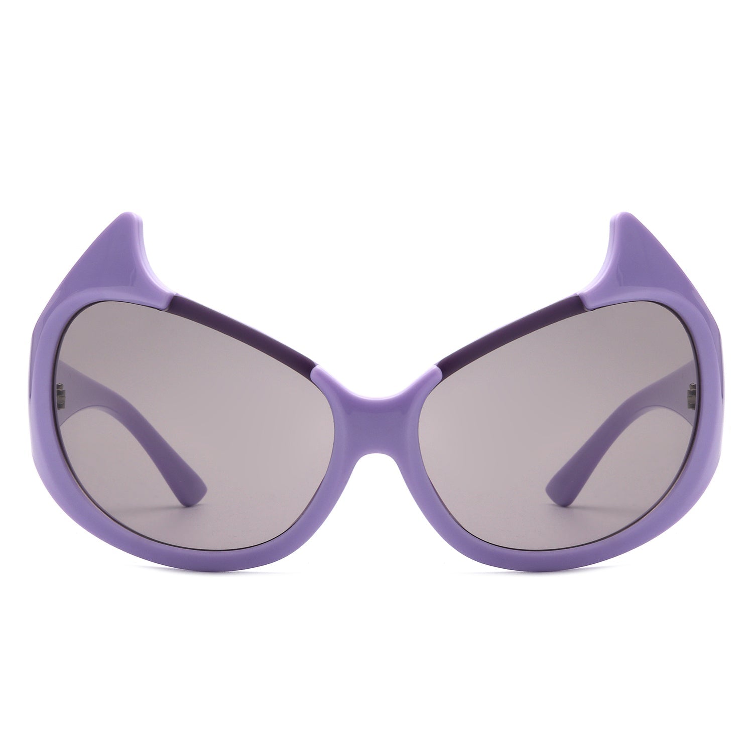 Vaelin - Oversized Round Fashion Cat Eye Sunglasses-4