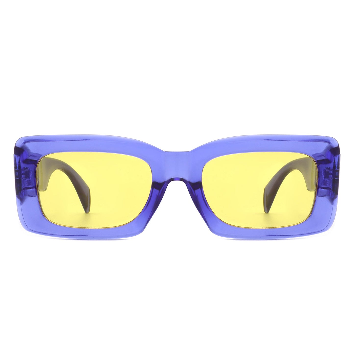 Ublaeso - Retro Square Thick Frame Luxury Fashion Sunglasses