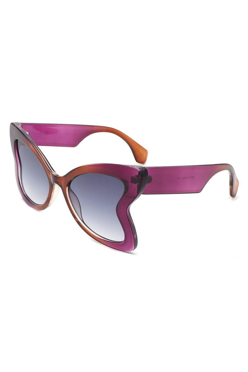 Glisten - Eye Oversized Butterfly Shape Sunglasses