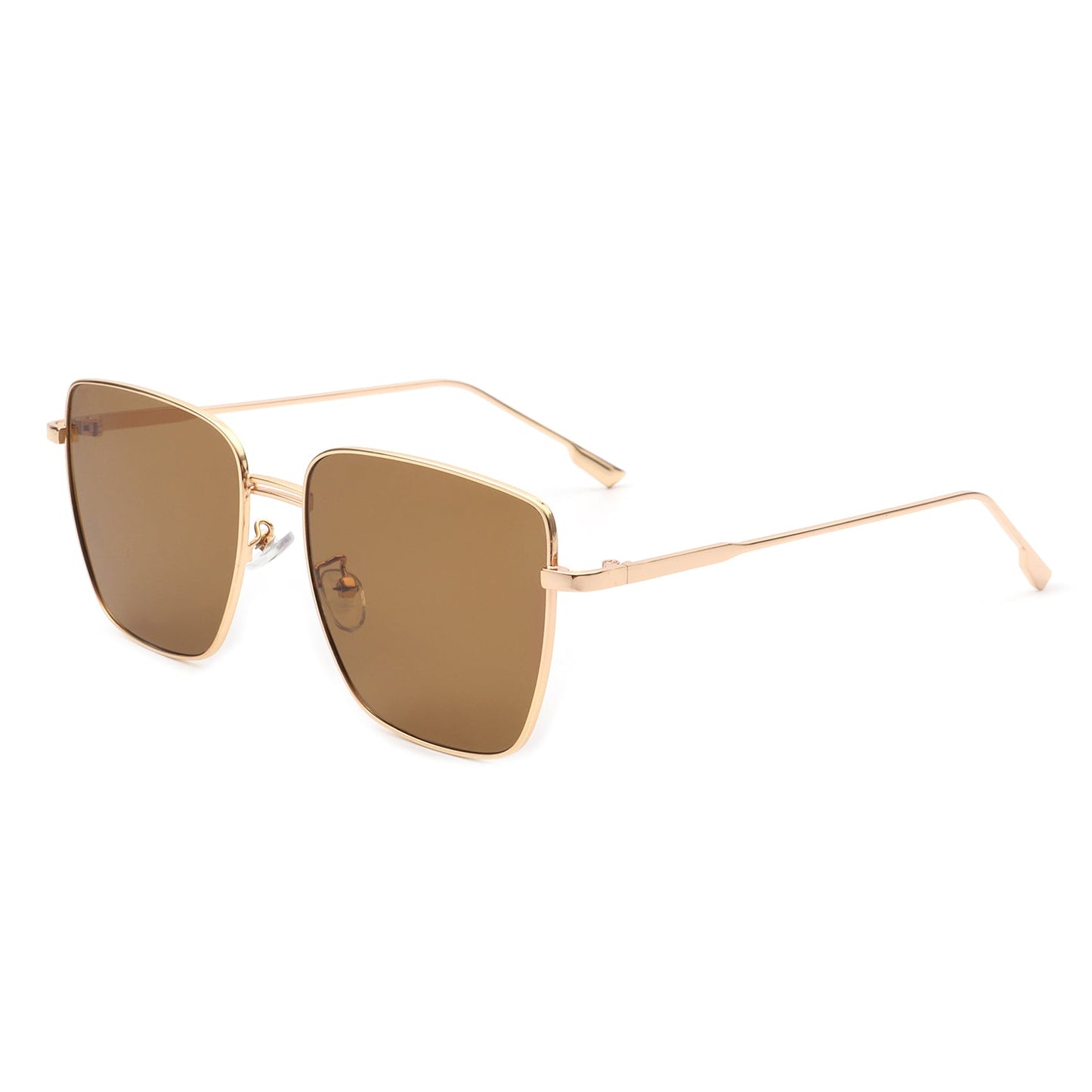 Eskuitan | Women Square Metal Oversize Fashion Sunglasses-2