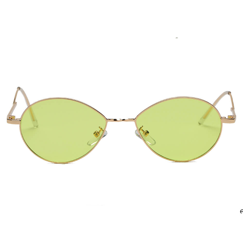 HICKORY | Small Retro Vintage Metal Round Sunglasses-3