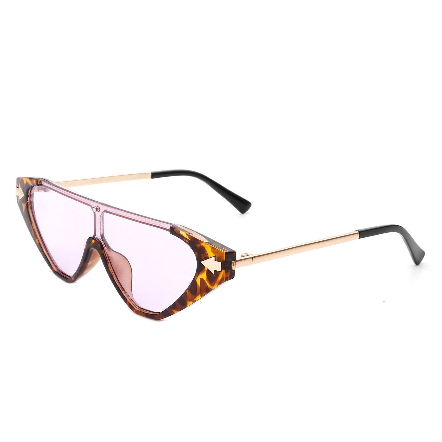 Zedillia - Triangle Mod Irregular Fashion Vintage Geometric Retro Sunglasses-6