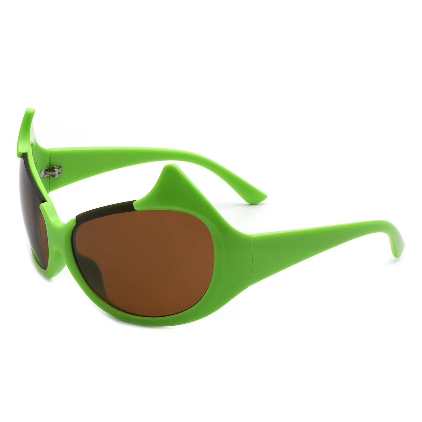 Vaelin - Oversized Round Fashion Cat Eye Sunglasses-6