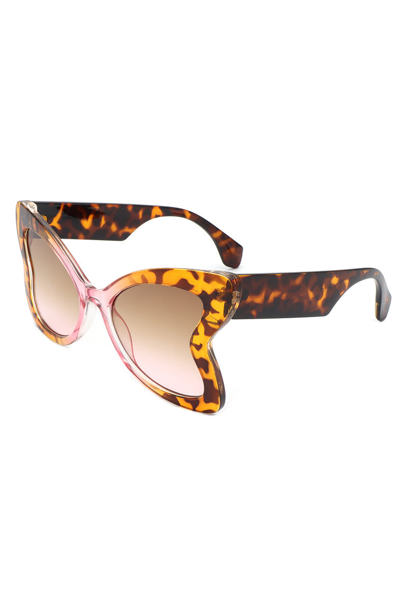 Glisten - Eye Oversized Butterfly Shape Sunglasses