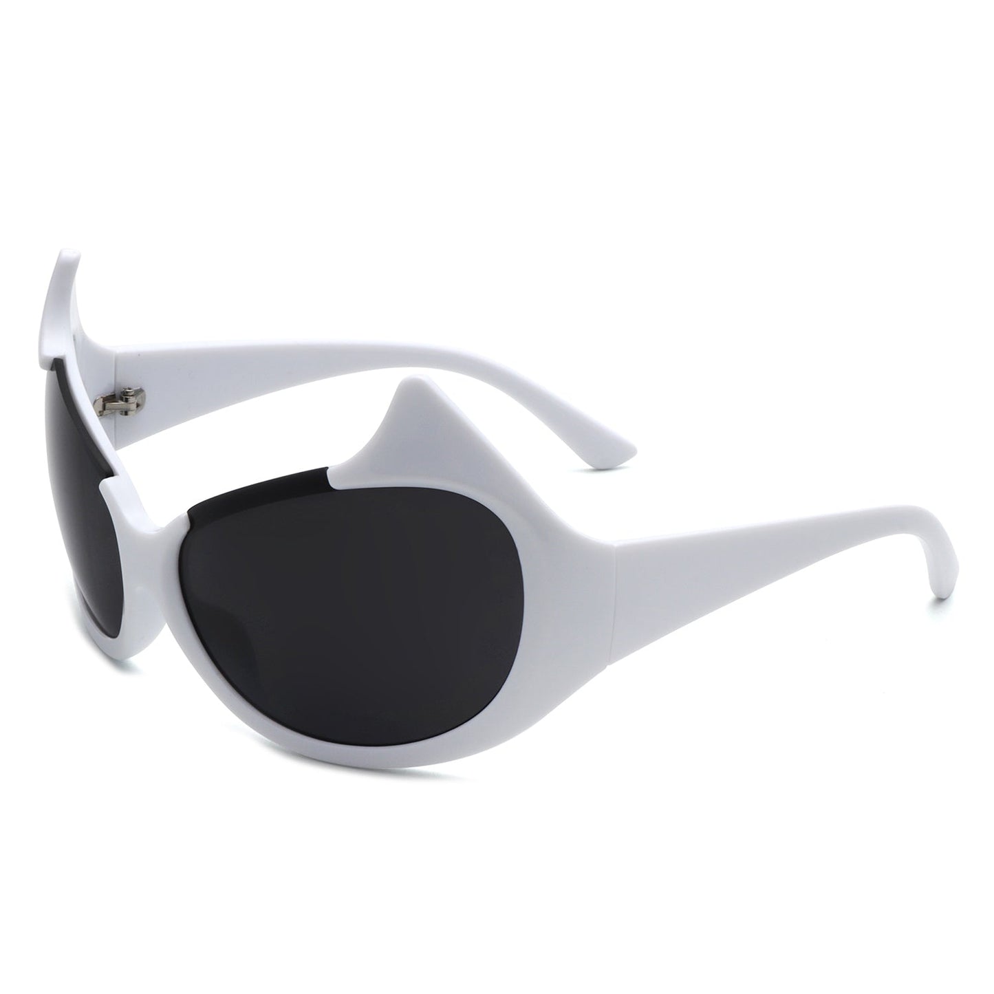 Vaelin - Oversized Round Fashion Cat Eye Sunglasses-7