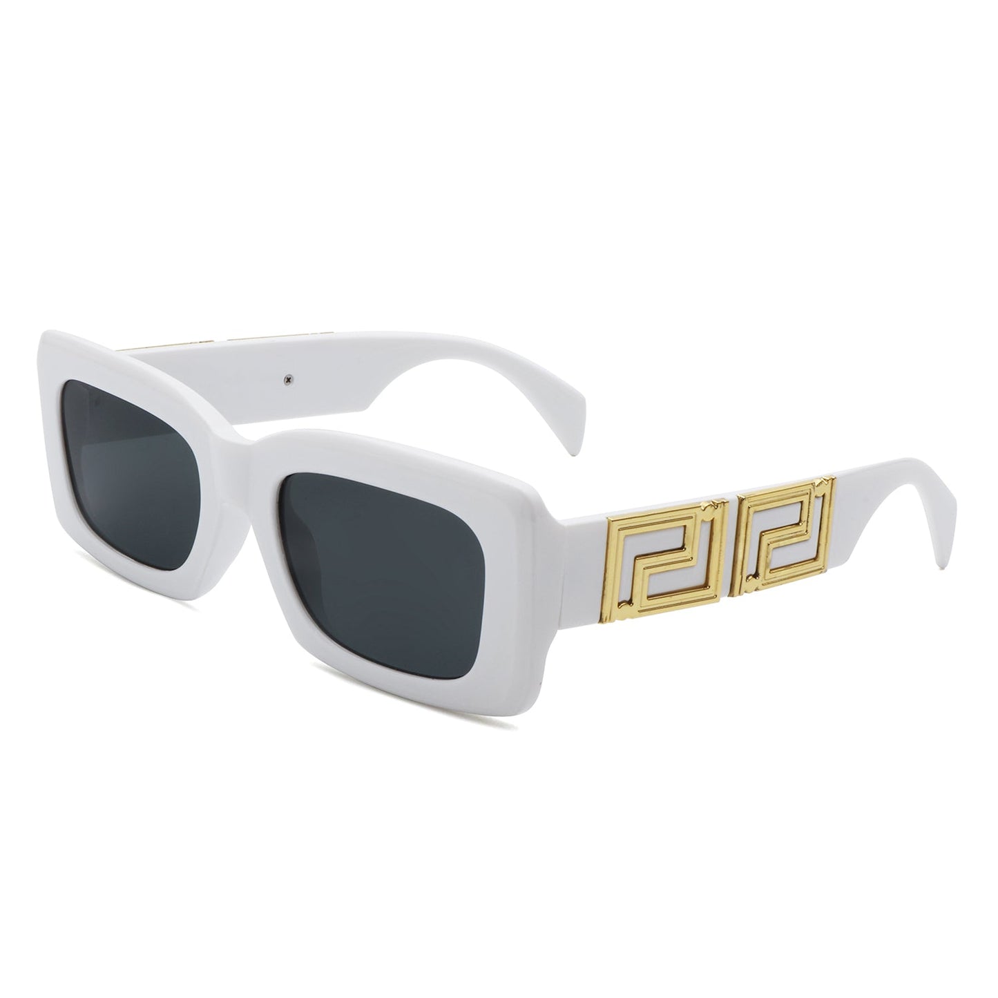 Ublaeso - Retro Square Thick Frame Luxury Fashion Sunglasses