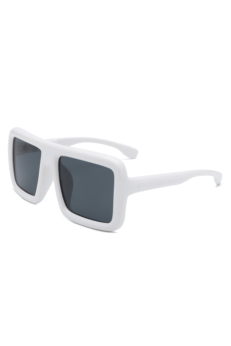 Hype - Oversized Square Flat-Top Women's Fashion Sunglasses-8