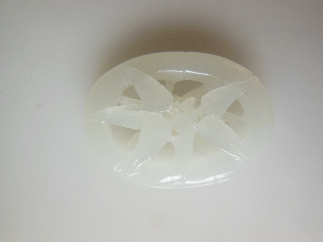 Jade Pendant- Carved white jade from China.-2