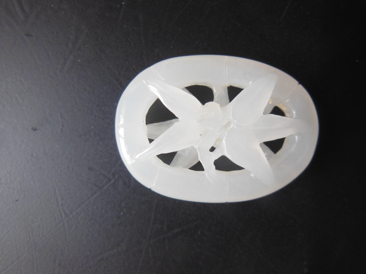 Jade Pendant- Carved white jade from China.-6