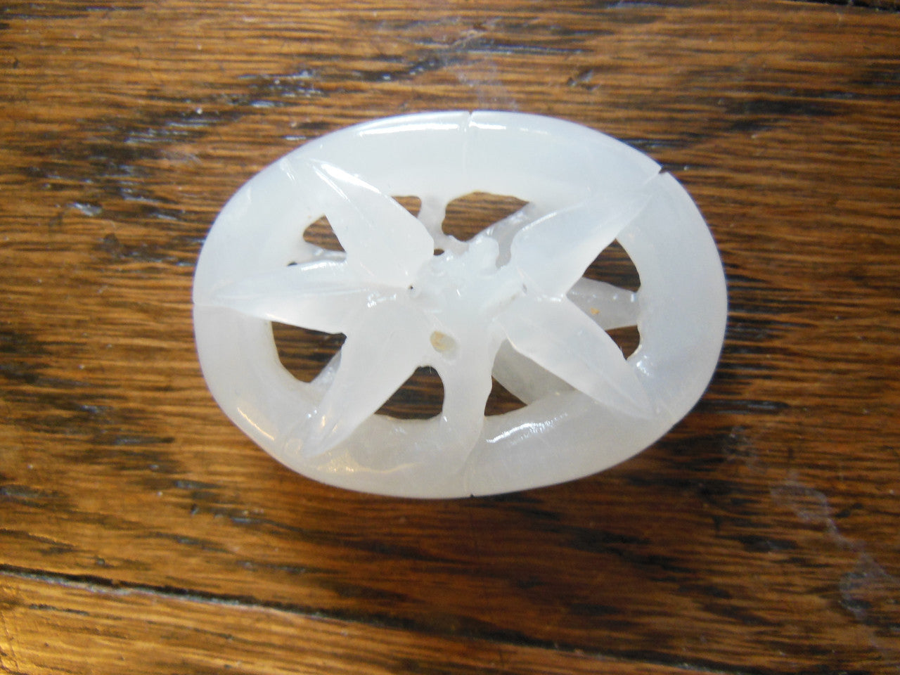 Jade Pendant- Carved white jade from China.-4