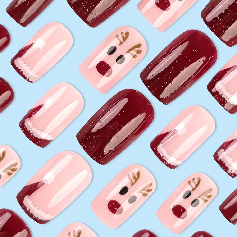 Festive Faux Nails for Holiday Glam